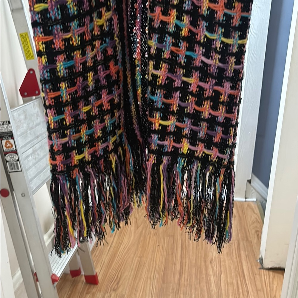 Multicolor Long Knit Cardigan - Picture 3 of 4